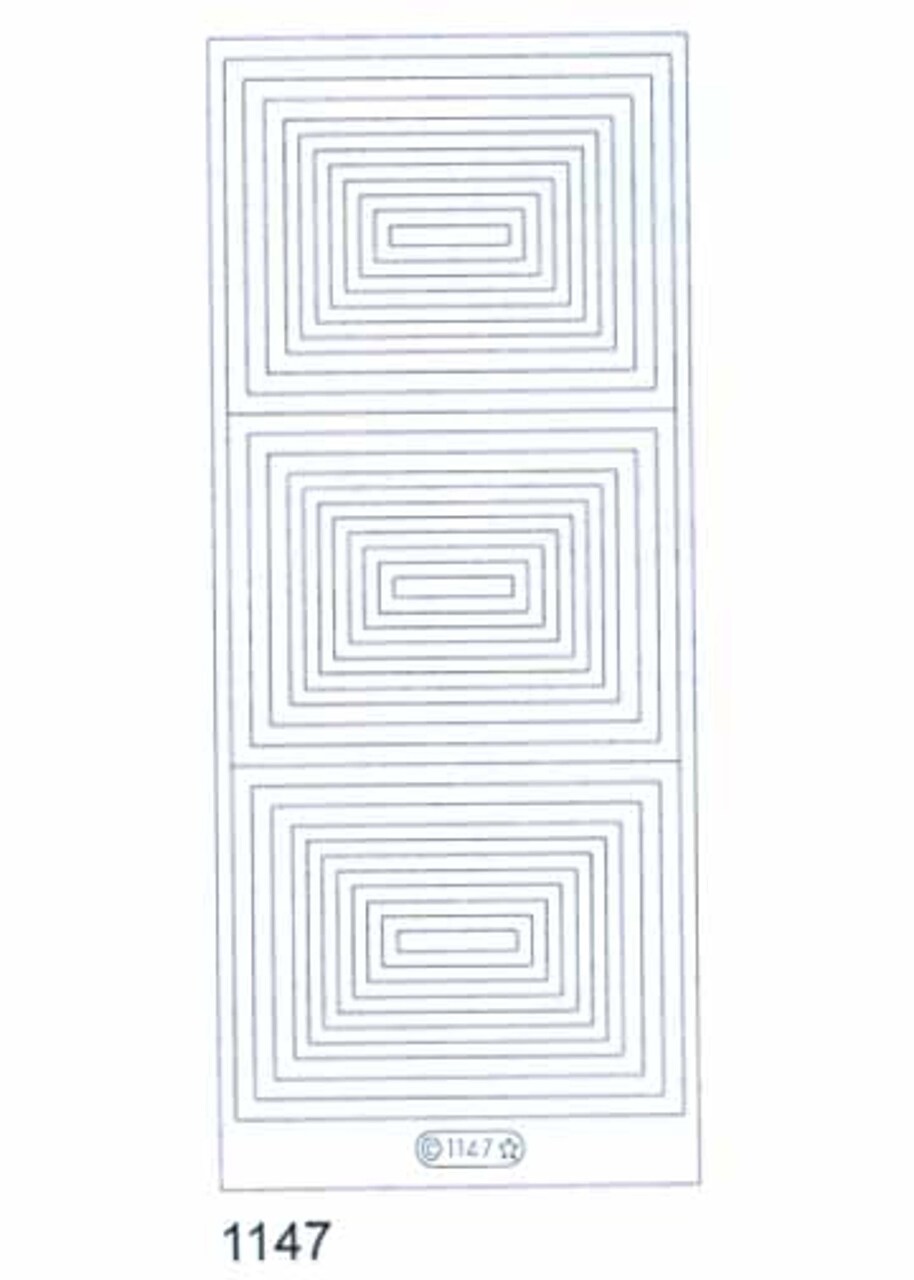 Starform Deco Stickers - Geometrical Shapes Rectangles - Gold